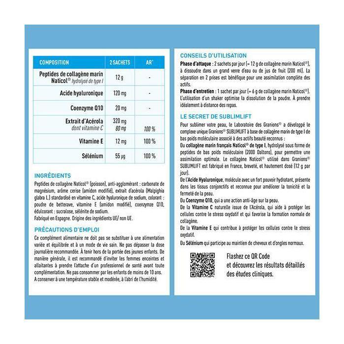 Granions Collagène+ Beauté SublimLift Poudre 10 Sachets