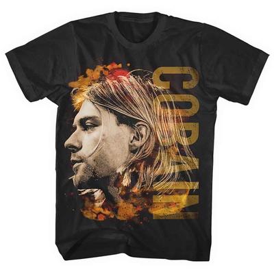 Kurt Cobain - Έγχρωμη Πλάγια Όψη (Κοντομάνικη μπλούζα)