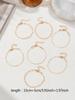 5PCS/7PCS Fashion Stainless Steel Love Bead Chain Bracelet Set Commuter Elegant Leisure Accessories Neutral Stackable