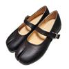 Niche split-toe shoes women's tabi new retro one-button pig's trotters Mary Jane shoes flat-bottomed shallow single shoes loafers