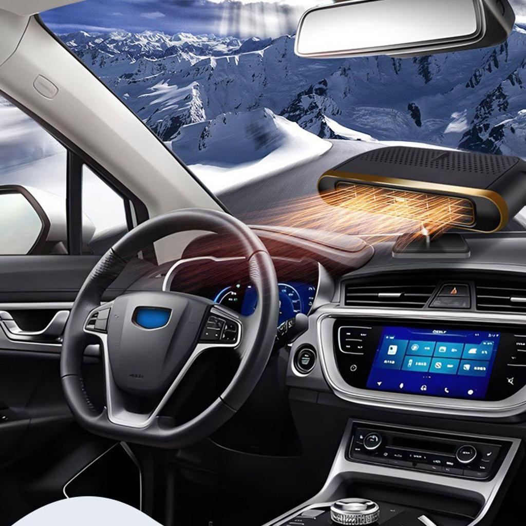 Car Heater 12V/24V Windscreen Defogger Defroster Electric Defroster Warmer for Windscreen Dashboard Automotive Sedans SUV Truck