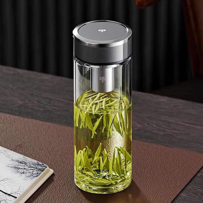 WANXIANG Portable Glass Bottle with Filter
