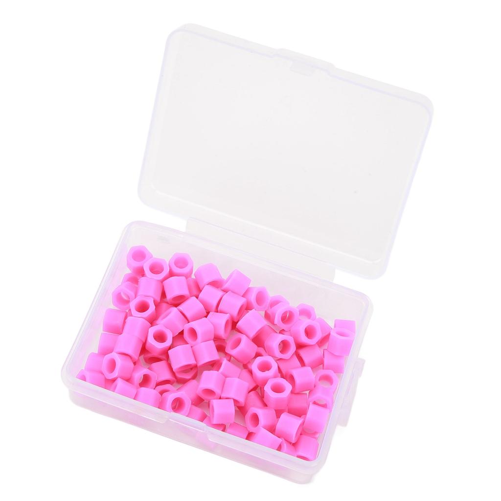100pcs Dental Rings Small Purple Silicone Dental Instrument Rings Accessory Supplies for Marking