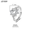 Tingxiang Versatile DIY S925 Sterling Silver Openable Ring Blanks - Multiple Styles