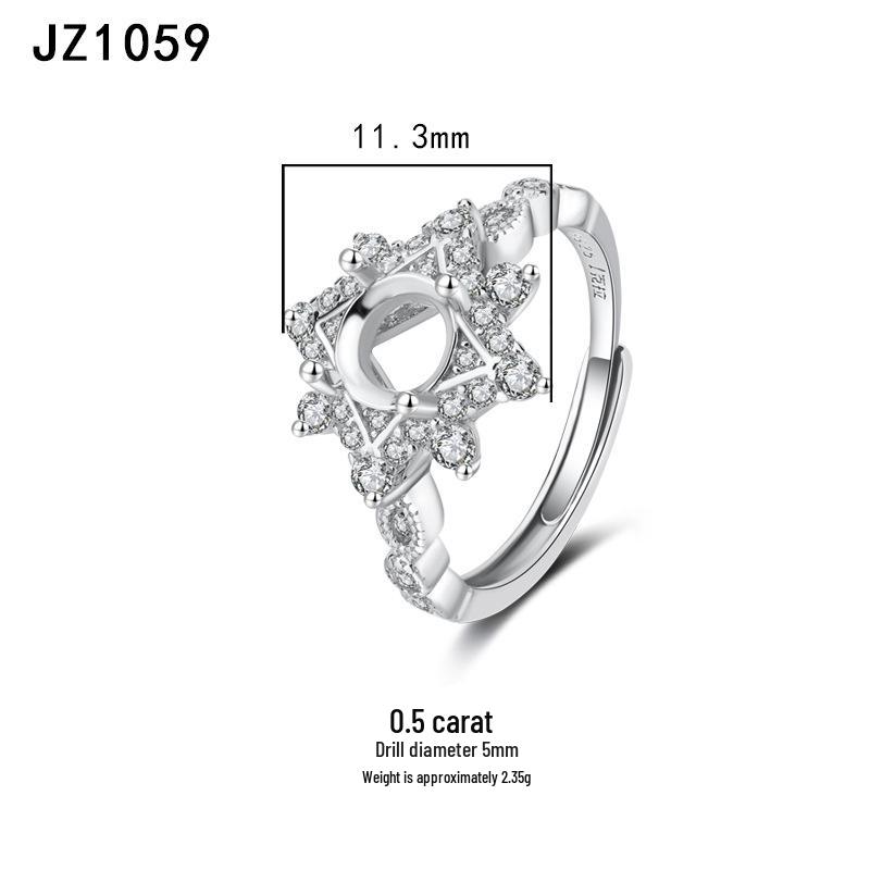 Tingxiang Versatile DIY S925 Sterling Silver Openable Ring Blanks - Multiple Styles