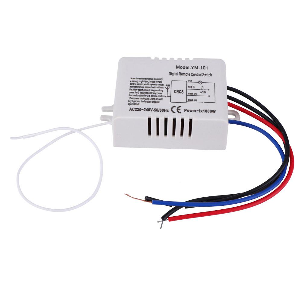 Lampe Licht Digital Wireless Wand Fernbedienung Schalter Empfänger Sender 220V