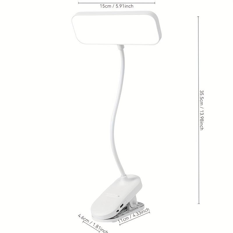 LED Clip On Desk Lamp with Adjustable Color Temperature