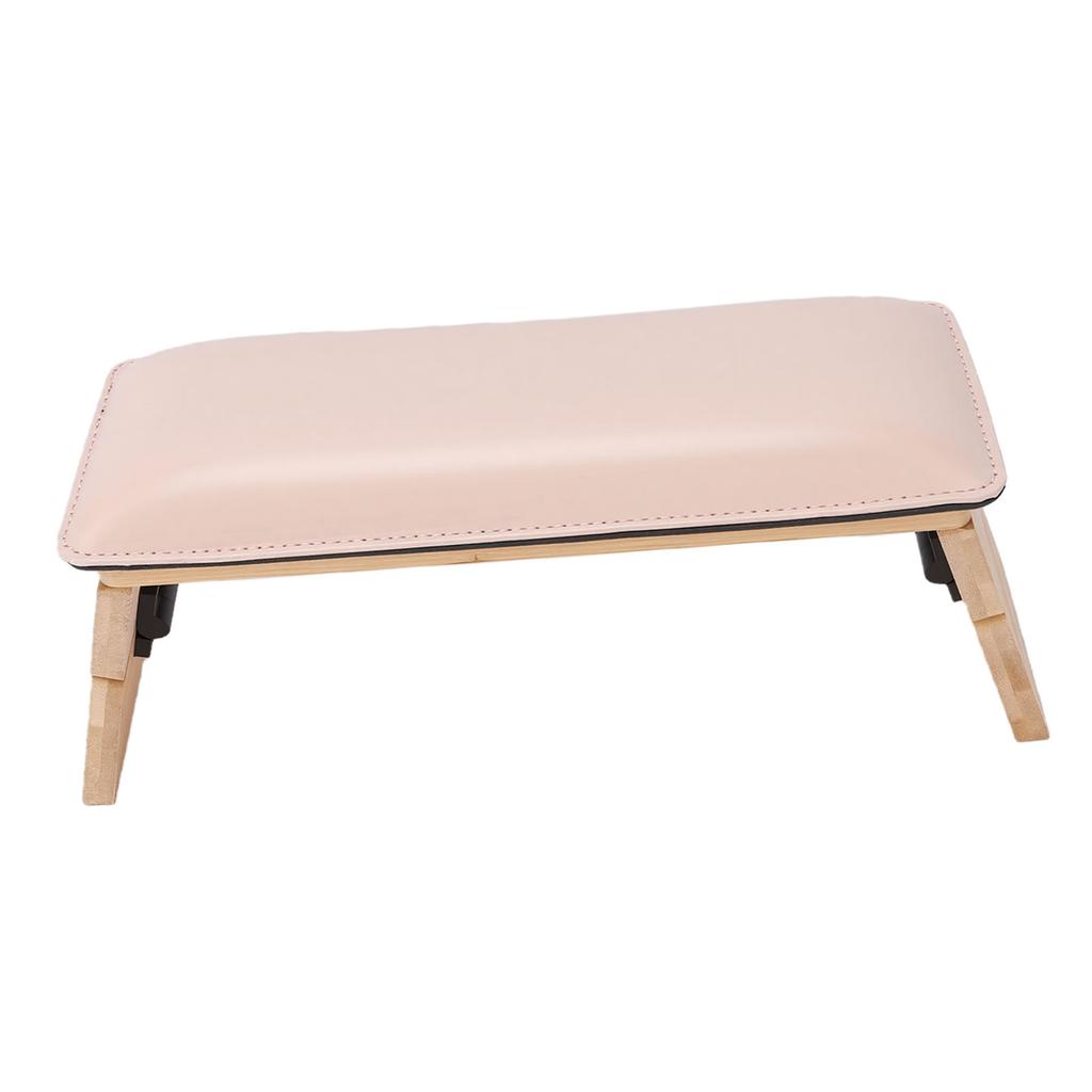 Foldable PU Leather Nail Hand Rest 3   Heights Nail Arm Rest for Nail Tech Salon Home Use Pink