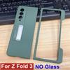 Case For Samsung Galaxy Z Fold 4 3 Cover Frame Side Pen Slot Matte Magnetic Bracket Case For Z Fold4 Fold3 5g (No Pen )
