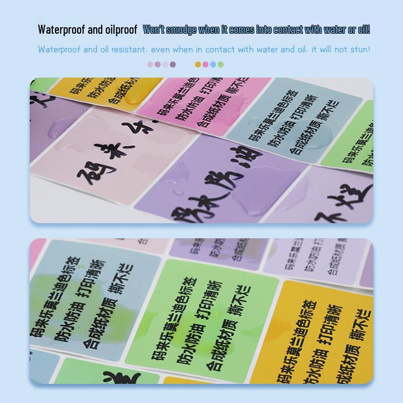 Durable Waterproof Thermal Labels: Five-Proof, Self-Adhesive, Colored Synthetic Stickers