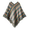 Christmas Style Shawl Tibetan Travel Women's Red Style Western Retro Ethnic Pullover Cape
