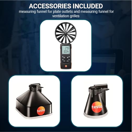 TESTO Anemometer Testo 417 Funnel Set 1 0563 1417