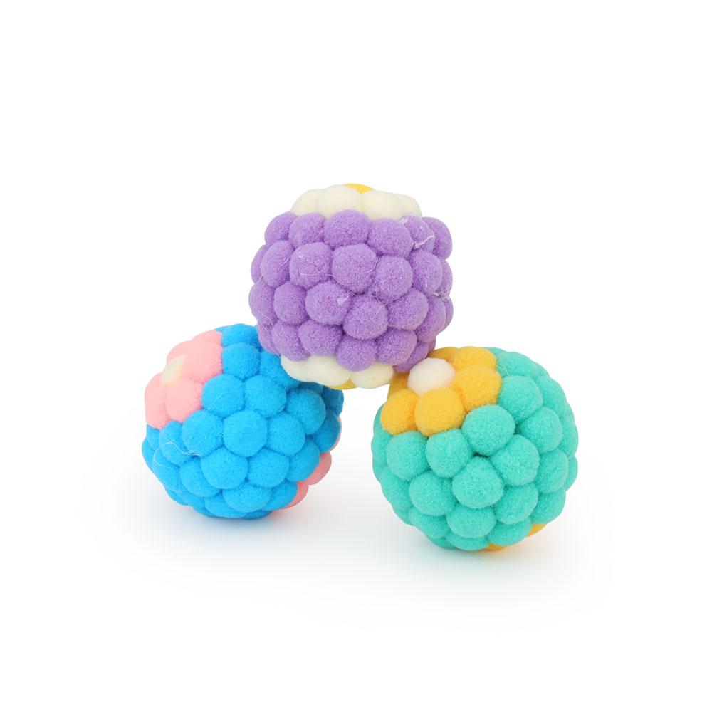 Flower Ball Teasing Cat Toy Colorful Kitten Pets Toys Molar Bolus Small Ball Pet Supplies