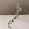 1 Pcs Women Fashion Butterfly Flower Hairpins Exquisite Long Tassel Wedding Headwear Zinc Alloy Material Accessories Gifts