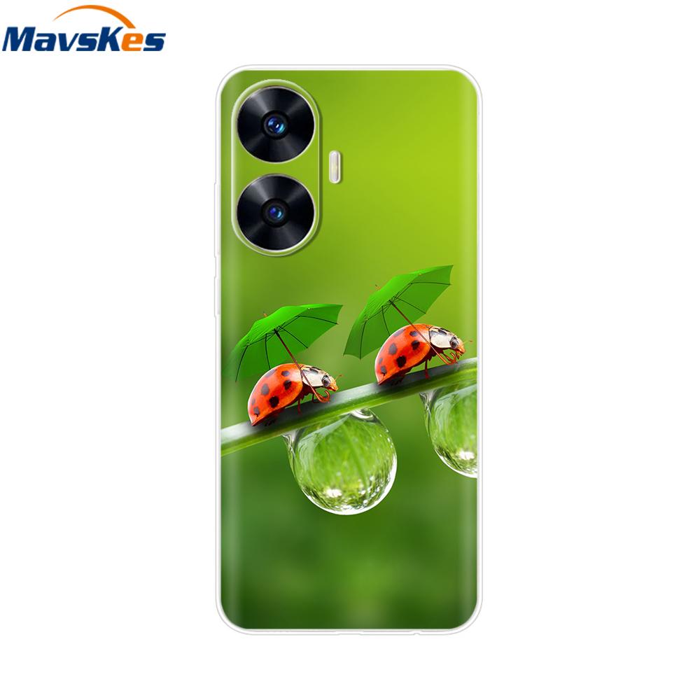For Realme C55 4G Case C 55 Transparent TPU Soft Silicone Cover For OPPO Realme C55 RealmeC55 6.72 Inch Back Cases Phone Bumper