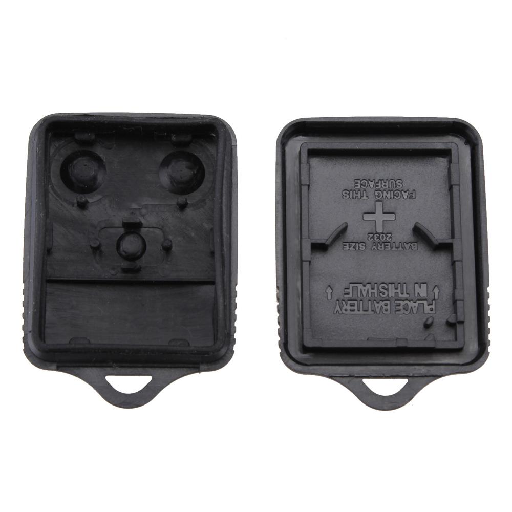 1 Pièce Coques de Clé de Télécommande de Voiture Sans Clé 3 Boutons Noir Remplacement Couvercle de Clé Accessoires Décoration Clé de Voiture pour Ford Explorer Focus