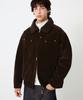 Trillion Sherpa Corduroy Studded Western Jacket_Brown