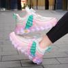 28-38 Children's Pink Leather Waterproof Rotation Buttons Sports Shoes Boys Basketball Sports Shoes Girl Sports Shoes