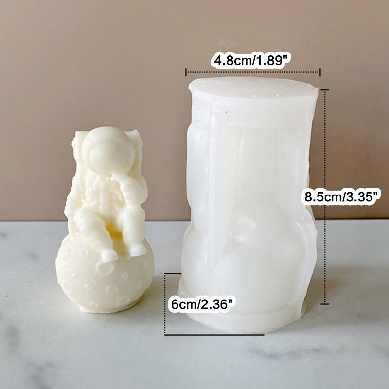 Matriță Săpun Decorațiune Astronaut 3D Matriță DIY Ceară Aromată pentru Lumânări Matrițe Săpun Aromatic pentru Fabricarea Lumânărilor