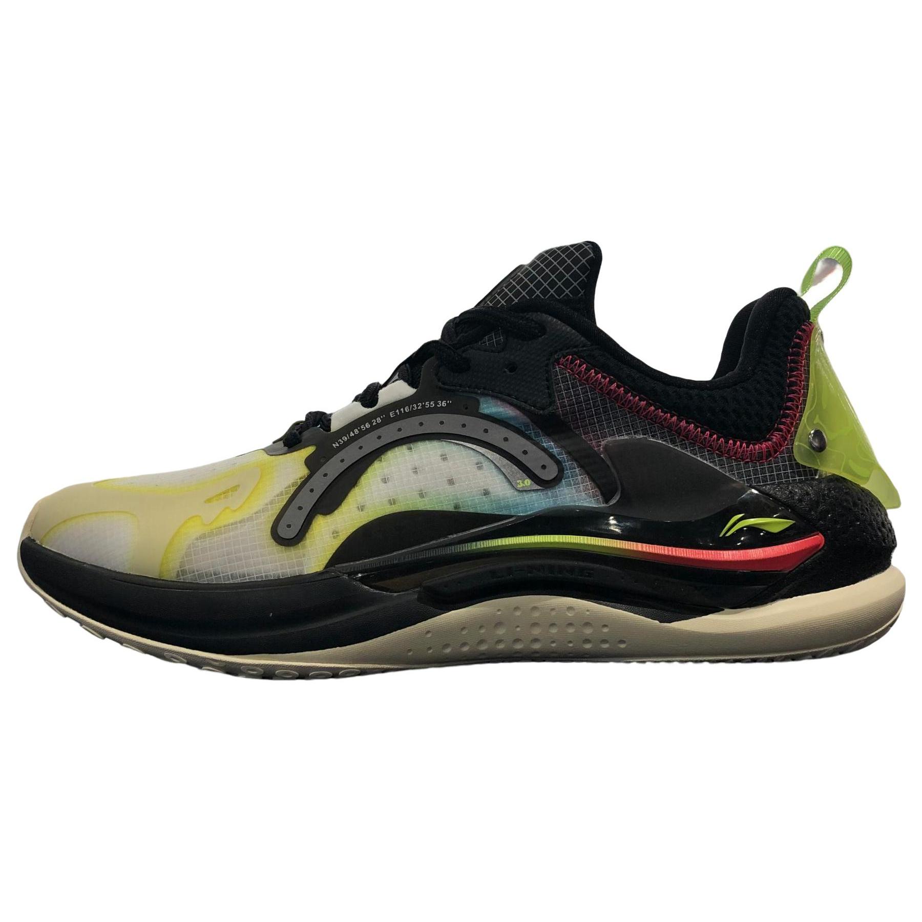 

Li Ning Spark 3 Cushioning Slip Resistant Abrasion Resistant Low top Casual Shoes Men s Black AGLS185-1 44