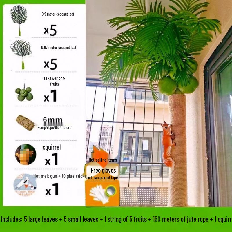 Indoor Coconut Tree Simulation: Enhance Balconies with Lush Greenery and Unique Decor
