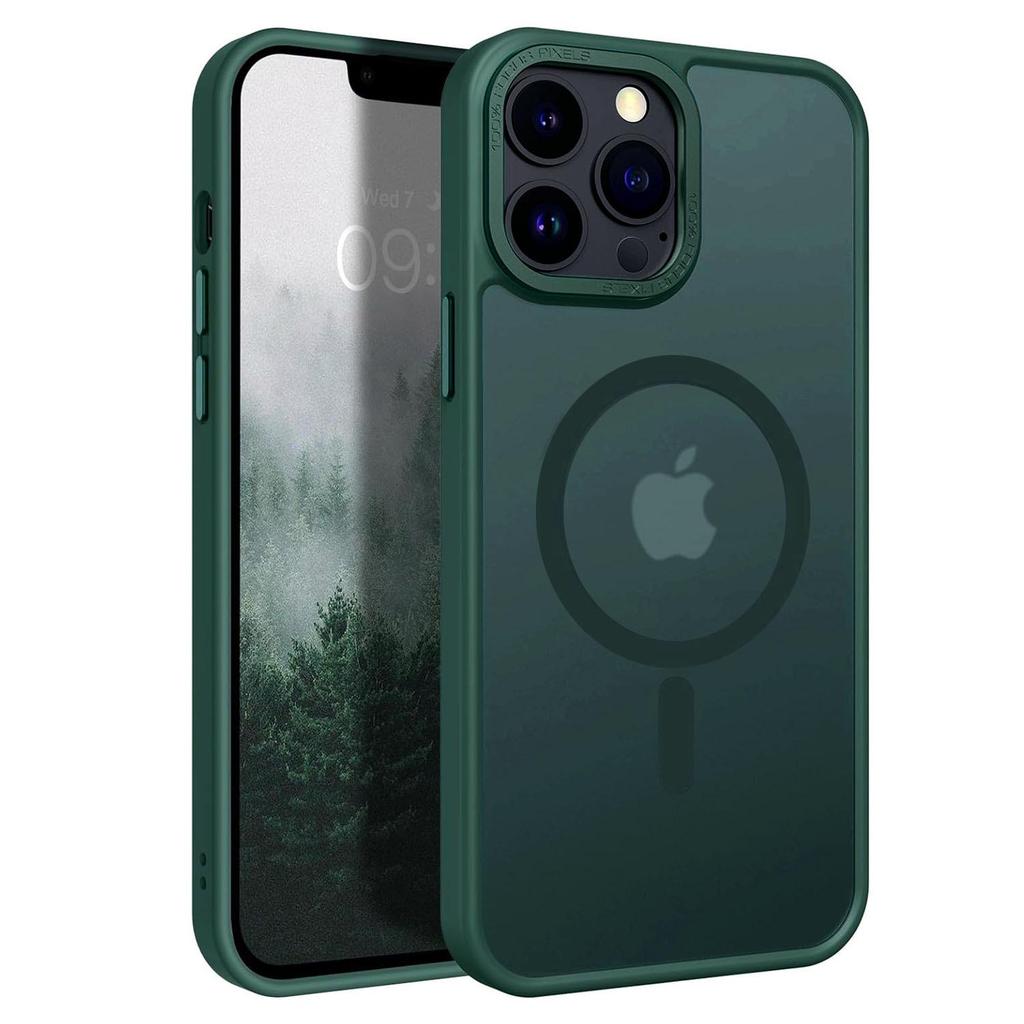 New Magnetic Frosted Phone Case - Compatible with iPhone 14, 15, and 16 - Skin-Feel, Drop-Proof Protection.