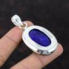 Faceted Blue Sapphire Pendant Original Gemstone Pendant 925 Sterling Silver Pendant Handmade Blue Sapphire Jewelry Designer Pendant For Gift