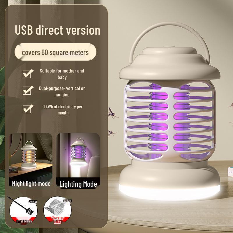 

Перезаряжаемая уличная лампа-уничтожитель комаров - Контроль мух и комаров для кемпинга USB