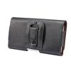 Pour Tecno Spark 10C (2023) Étui Ceinture Cuir Véritable Clip Horizontal - Noir