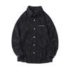 Spring Fall Men Shirt Retro American Style Corduroy Embroidery Japanese Style Loose Single-breasted Long Sleeves