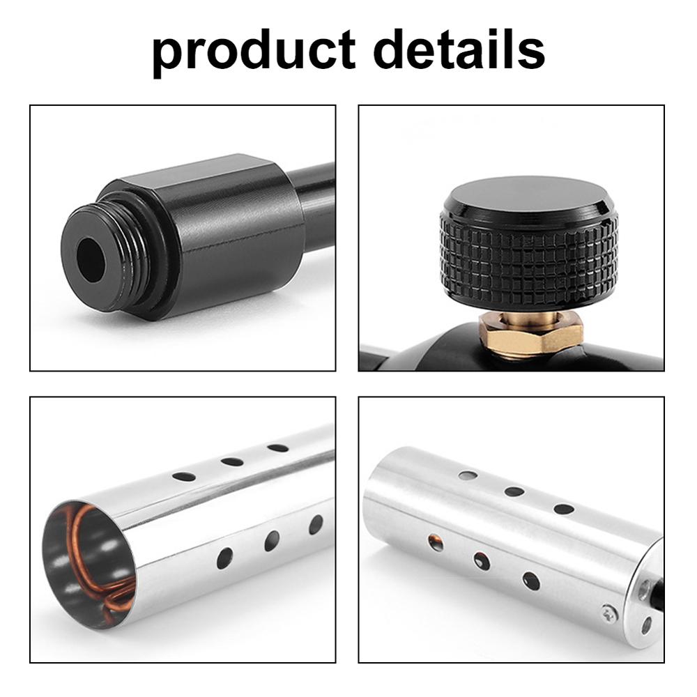 Wood Handle Camping Detachable GasTorch High Power Outdoor Portable Burners Charcoal Burning Tool