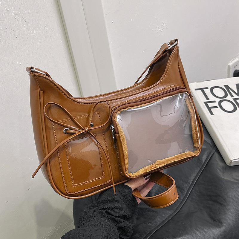 Y2k Harajuku Shoulder Bag Women Korean Transparent Bags School Crossbody bags Female Japanese Designer Preppy Handbags Purse sac