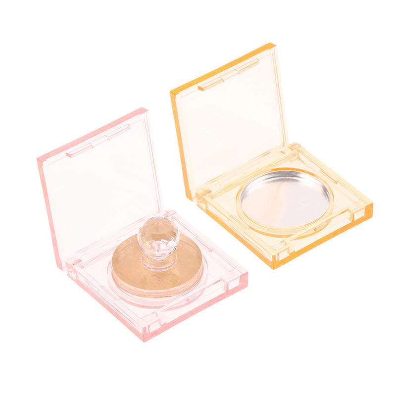 Quadratische Parfüm-Creme-Box Rouge Highlighter Concealer Leeretui mit Aluminiumplatte Kosmetikbehälter aus Kunststoff Klare Make-up-Hülle