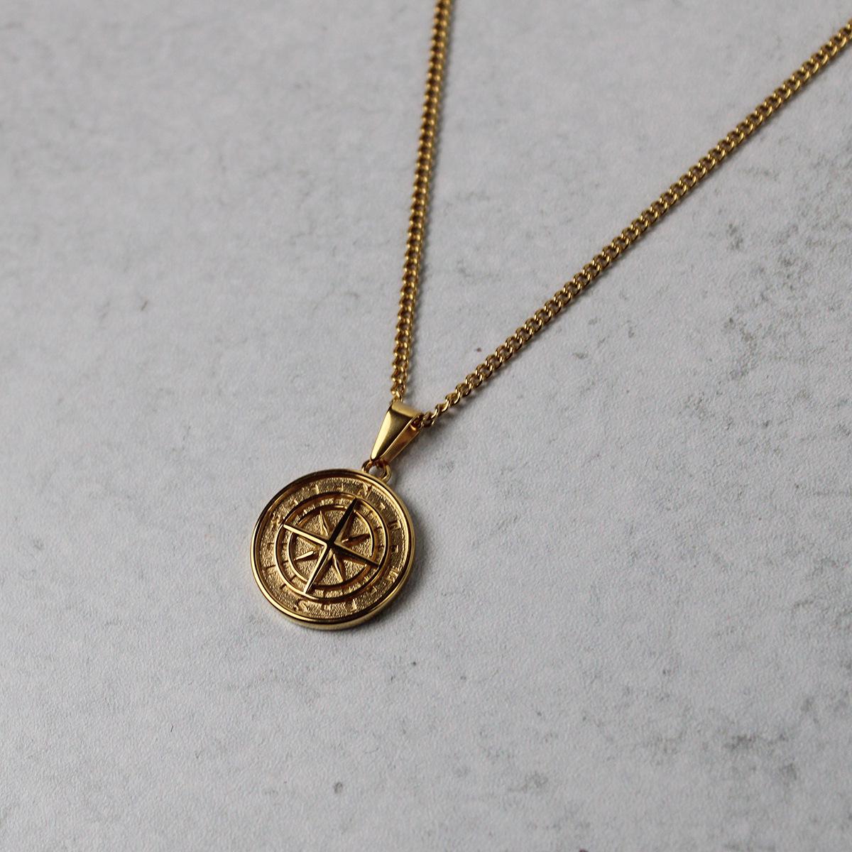 

Унисекс ожерелье «Полярная звезда»: Кулон-компас из нержавеющей стали на титановой цепочке