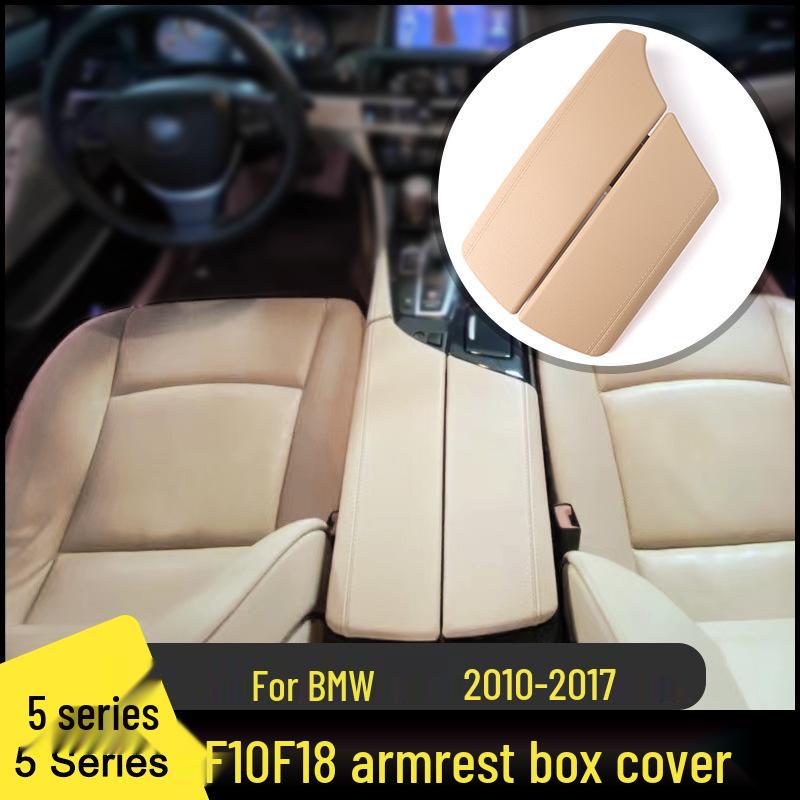 Capac pentru capacul cutiei de cotieră cu textură de piele pentru BMW Seria 5 F10/F11/F18 2010-2017