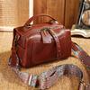 Bolsa Feminina Luxo Couro Genuíno Bolsas de Mão Bost Estilo Vintage Bolsa de Ombro Feminina Alta Qualidade Couro de Vaca Bolsas Transversais 9239