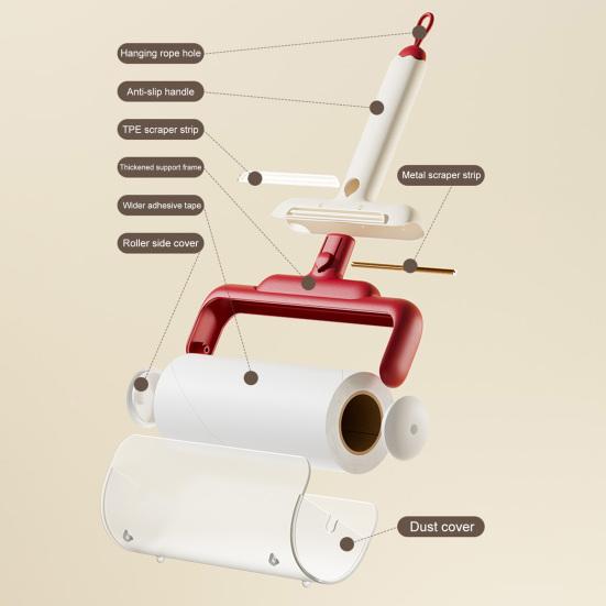 Lint Roller Tearable Replaceable Core Strong Adhesion High-Viscosity Paper Three-in-One Sticky Shaving Functions Pet Hair Lint Remover