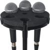 6 Slot Shockproof Microphones Stand Holder Portable Organizers For Studio Recording Live Streaming And Outdoor