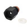 Regulator Svart Aluminium Sexkantigt Kopplingsset TR21-4 Tank Till Adapter Akvarium Passar Hem T21-4 Omvandlare Cylinder