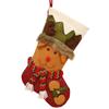 3D Christmas Socks Cartoon Christmas Tree Ornaments Rustic Candy Gift Bags  Xmas Tree Pendants