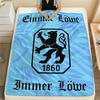 1PC TSV 1860 Munich Patterned Flannel Blanket Suitable For All Seasons for Home Decor Warmth and Comfort Gifts Holiday Present