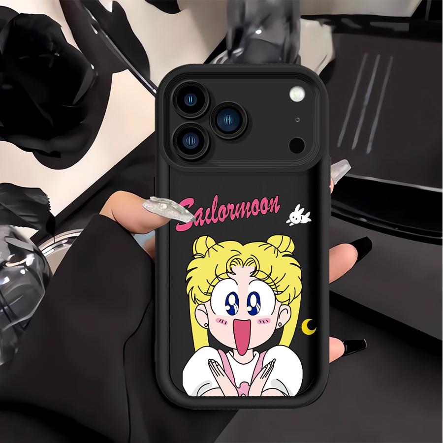 Case for Apple iPhone 17 Pro Max Air XR 15 14 Plus 16 11 12 13 Mini XS 16e Phone Cover Cartoon Sailor Moon