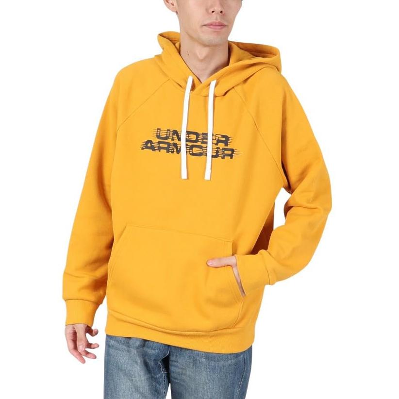 Under Armour Rival Loose Fit Soft Comfortable Long Sleeve Hoodie Men Hoodies Gold 1389428-711