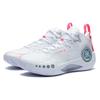 Li Ning Shadow 3 Cushioning Slip Resistant Abrasion Resistant Mid top Basketball Shoes Men's Standard White ABPT065-1