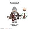 Medieval military Jerusalem Tripoli knight building block Lionheart Castle Hospital Teutonic soldier model soldier brick toy