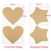 50Pcs/Set Cute Love Pentagram Shape Scratch Card Sticker DIY Postcard Wedding Gift Self-adhesive Coating Sticker Color Multi-use