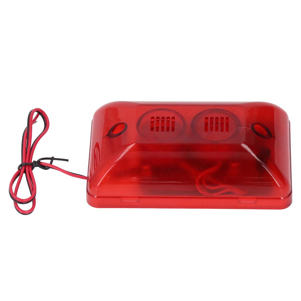 Sound Light Alarm Strobe Siren 115dB LED Flashing Light Security Alarm Warning Strobe Siren for Home Indoor Outdoor