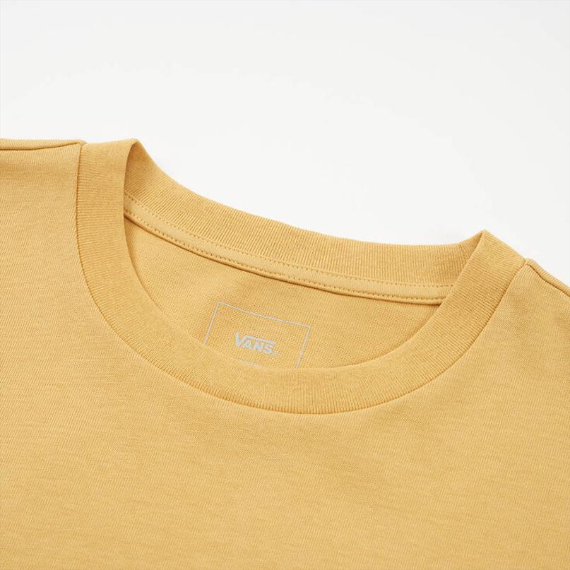 Vans Raccoon Print Sports Casual Loose Moisture Wicking Crew Neck Pullover Short Sleeve Drop Shoulder T-Shirt Unisex T-Shirt Yellow VN000933OC21