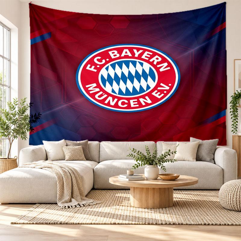 Arazzo da Parete Bayern Monaco, Appeso a Parete in Tessuto Morbido, Sfondo Decorativo per Camera da Letto Arte Murale per la Casa
