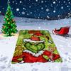 Printed Blanket Christmas Green Flannel Blanket Conditioning Lunch Break Blanket